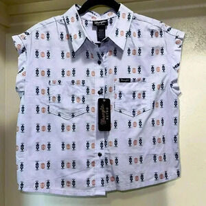 Western button-down top